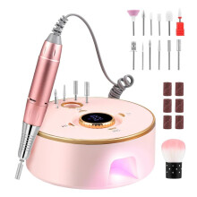 35,000 Rpm, 13-in-1 Electric Nail File With Led Display, Adjustable Speed And Rotation Direction, Manicure & Pedicure Set For Home And Salon Use