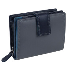 (Storm) Ladies Small Compact Tab Leather Purse/Wallet by Golunski Graffiti Gift Box