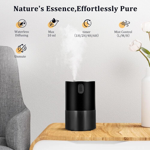 Waterless Essential Oil Diffuser, Portable Essential Oil Diffuser, Car Diffuser Usb-rechargeable With 3 Timer Settings 2
