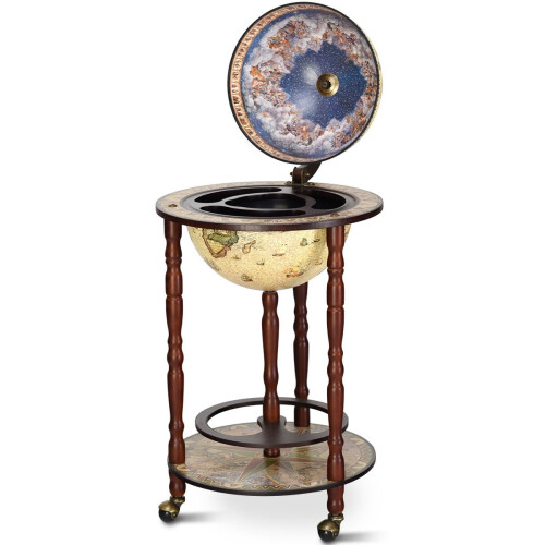 Massiivipuinen world globe mini globe bar kotibaarin pulloteline