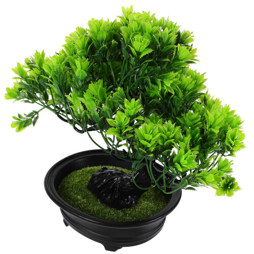 4 Unidades De Árvore De Bonsai De Artificial Vaso 1