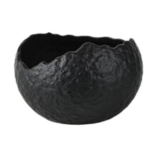 Serving Bowl Porcelain Ceramic, Black Dinnerware Set With Dessert Plate And Soup Bowl, Snack Plate For Soup And Salad