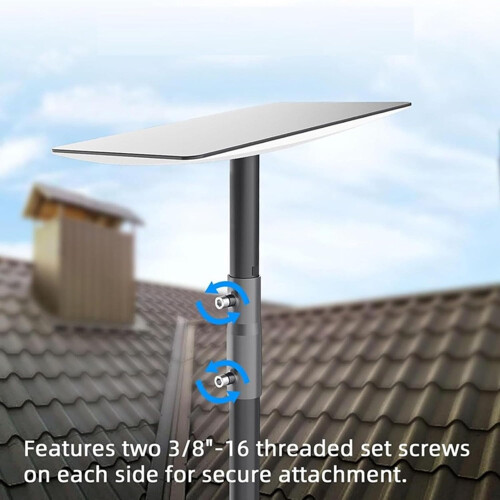 Pipe Adapter Mounting Bracket For Satellite Dish And Outdoor Antennas, Multiangle Adjustment, Easy Installation 2