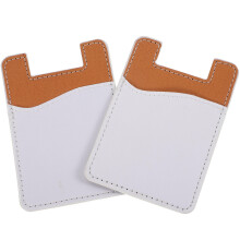 6 Pcs Sublimation PU Phone Wallet Sleeve With Adhesive Card Holder