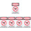 5Pcs Dog Yard Sign Warning Please Be Respectful 7