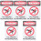 5Pcs Dog Yard Sign Warning Please Be Respectful 5