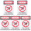 5Pcs Dog Yard Sign Warning Please Be Respectful 4
