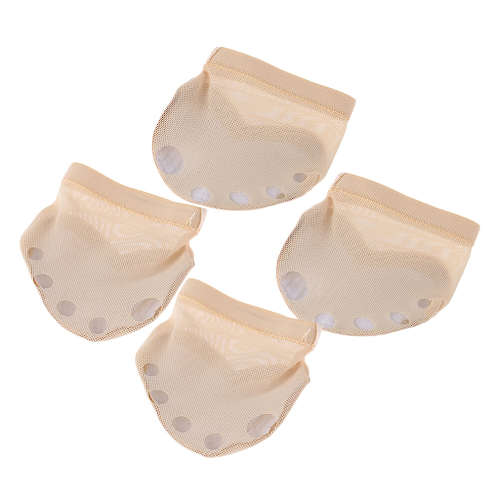 Iplusmile 2 Pairs Ballet Forefoot Cushion 5-Hole Elastic Half Sole Pad