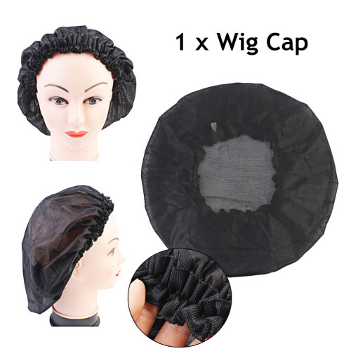 Black Wig Hair Net Stretchable Comfortable Fix Wig Caps 1