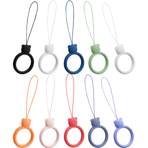 10 Unidades Suportes De Silicone Para Com E Cordão