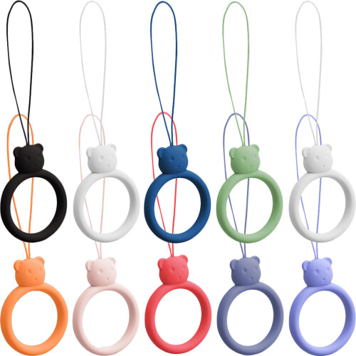 10 Unidades Suportes De Silicone Para Com E Cordão 1