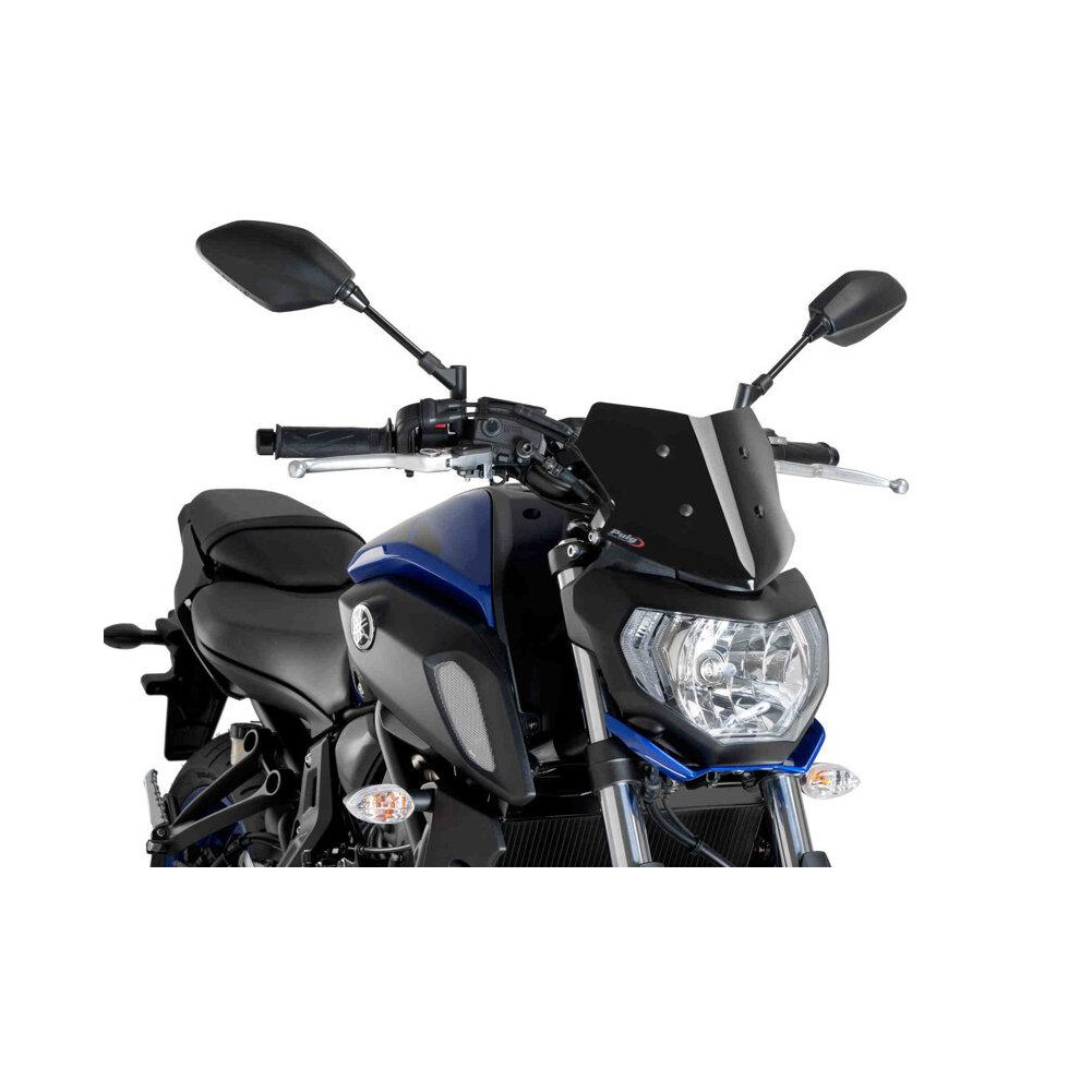 Puig 9666N Windscreen Naked New Generation Sport Black - Image 5