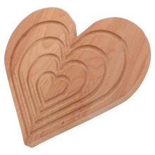 Holztablett Für Die Wohndekoration Beige 1Stk 10,9X10,2X0,8Zoll