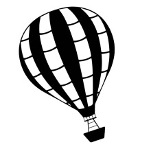 Iron Art Heißluftballon Wanddekoration Aus Metall Minimalistisch