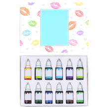 12pcs lip liquid pigment set for diy lip gloss cosmetic dye