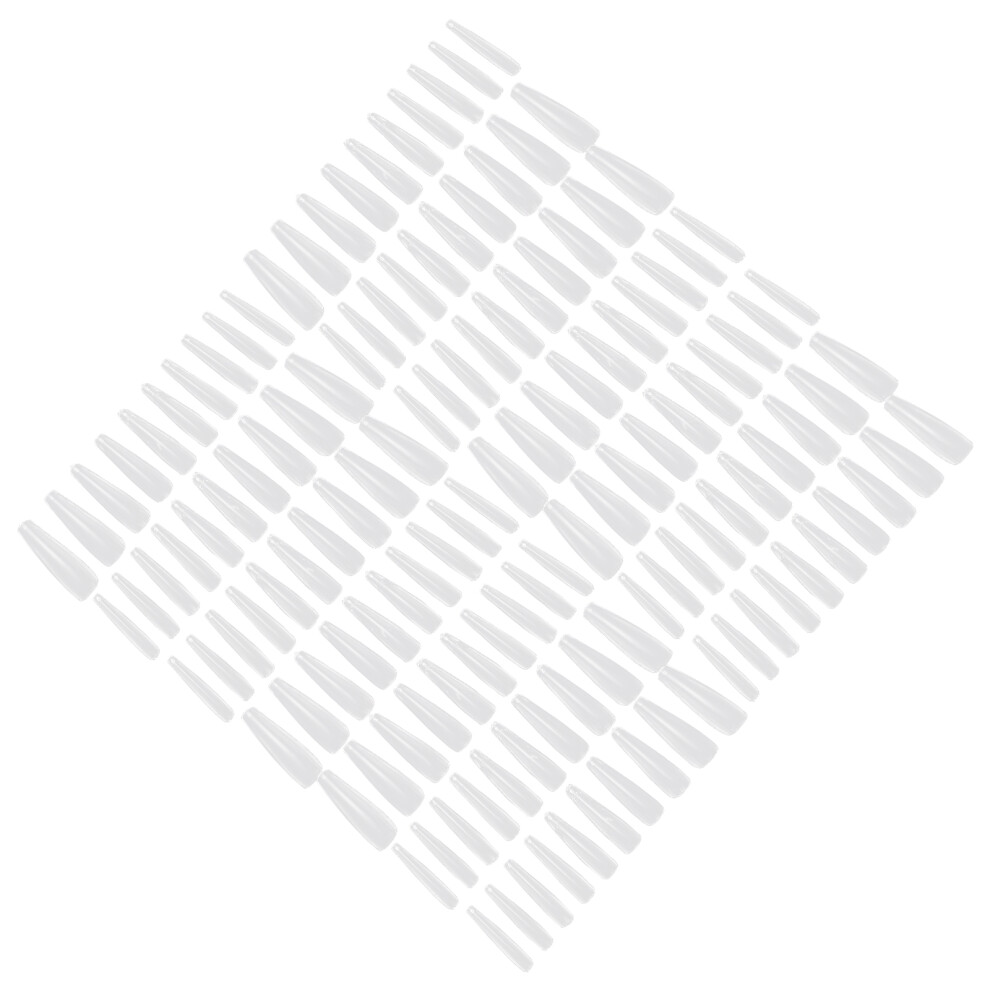 Totority 500Pcs Removable Long Fake Nail Art Stickers For Fingers