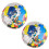 2 pcs inflatable beach balls with globe map pattern, english version 2