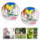 2 pcs inflatable beach balls with globe map pattern, english version 5