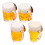 4pcs miniature beer mugs, tiny simulation cups for doll house props 4