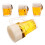4pcs miniature beer mugs, tiny simulation cups for doll house props 3
