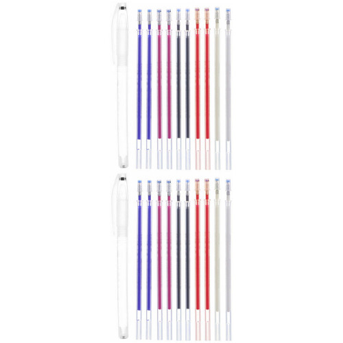 2 sets fabric marker pens, high-temp disappearing ink