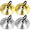 2 Pairs Brass Finger Cymbals For Belly Dancing Percussion 2