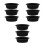 9 Peças Tijelas Silicone Para Espumador 10