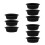 9 Peças Tijelas Silicone Para Espumador 6