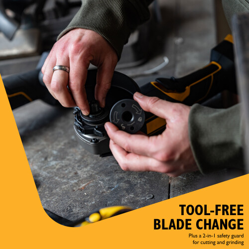 JCB JCB Pro Cordless Angle Grinder 18V 4.5" / 115mm Digital Speed Control Anti Vibration Paddle Switch BARE UNIT 2