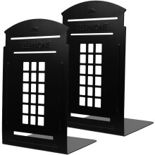 2Stk London Telefonzelle Buchstütze Metall Retro Für Zuhause