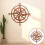 Hanging Compass Decor Rustikale Wanddekoration Für 1 Set 9