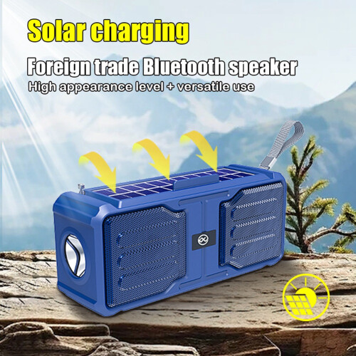 Solar Powered Bluetooth Speaker Wireless Stereo with Flashlight Outdoo 2