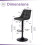 2 Nova Bar Stools Charcoal Grey Faux Leather 3