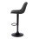 2 Nova Bar Stools Charcoal Grey Faux Leather 7