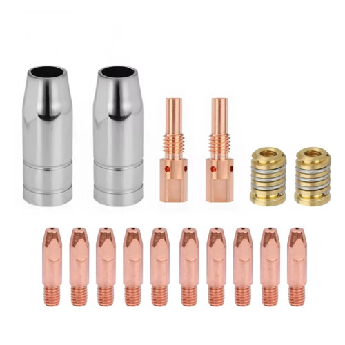 16PCS 25AK Αξεσουάρ Φλόγιστρου Συγκόλλησης Αναλώσιμα 0,8mm Ακροφύσιο Αερίου MIG 1