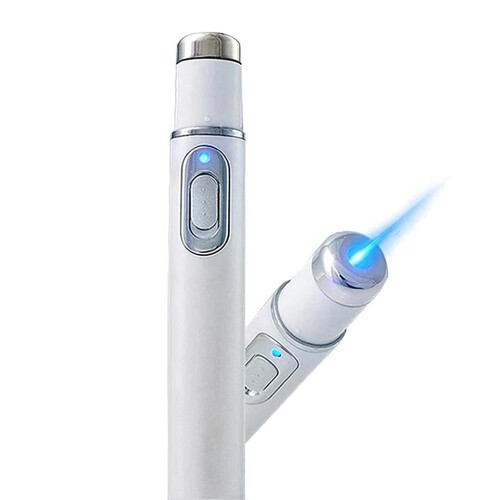 Non-Invasive Mole and Wart Removal Pen Mole Remover Pen Blue Light Dark Spot Remover Advanced Precision White