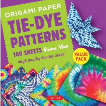 Origami Paper 100 sheets TieDye Patterns 6 inch 15 cm by Tuttle Publis
