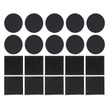60Pcs PVC Fixed Rug Pads Black Anti Curling Floor Mat Cushions