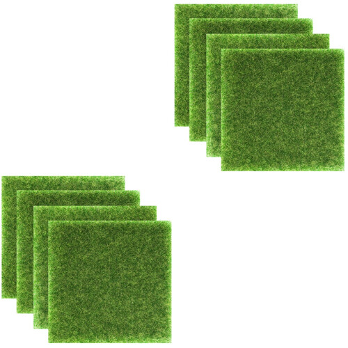 8 Pièces Jardin Gazon Miniature Ornement Diy 2