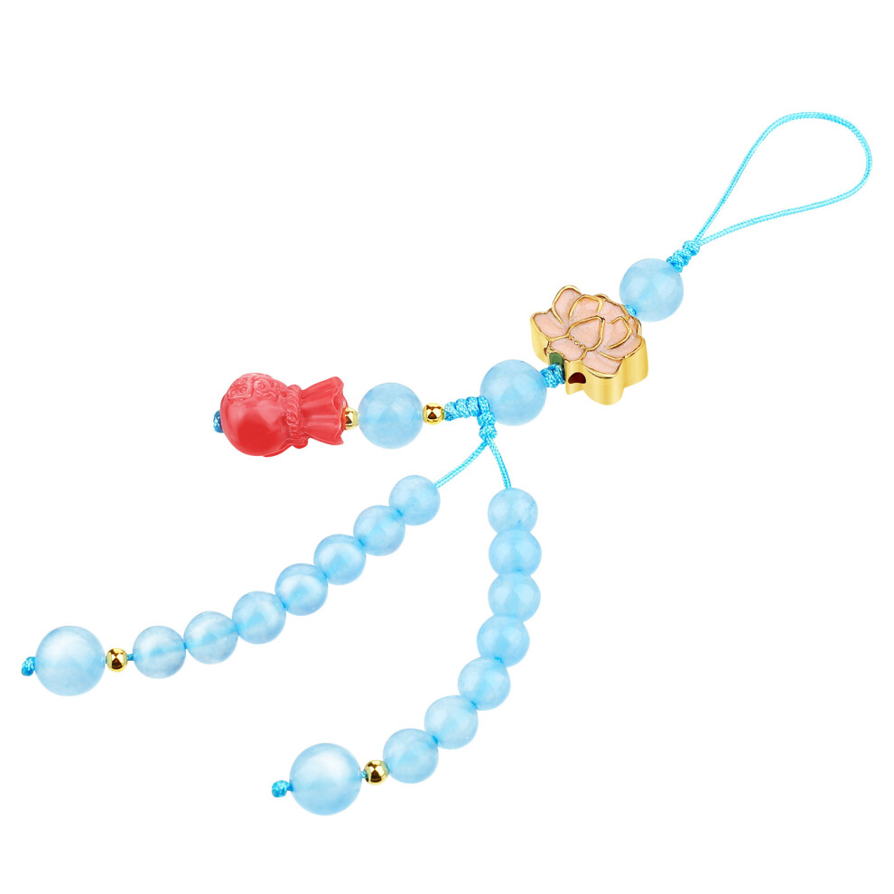2 Pcs Lotus Phone Pendant Chinese Strap 3021404259419