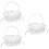 3Pcs Heart-Shaped Wedding Ring Pillow With Lace And Handle 8