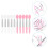 10 Pezzi Mini Per Labbra Portatili Applicatore Rossetto 3