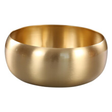 Brass Teacup Washing Bowl For Matcha And Chinese Tea, Embossed Leaf Design, Easy To Clean, Tea Room Or Office Decor
