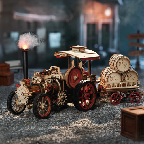 Build Your Own Steam Engine Mechanical Toy 3D Puzzle Model Kit 1