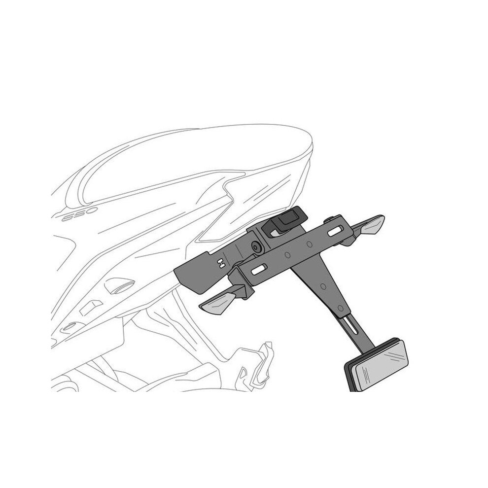 Puig Tail Tidy For Yamaha Xmax 125 (14-17) Black 6993000000788