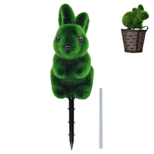Bunny Garden Stake, Festive Rabbit Lawn Sign, Size 5.91 X 8.66 Inches, Durable Garden Art, Flowerbeds Pots Patios