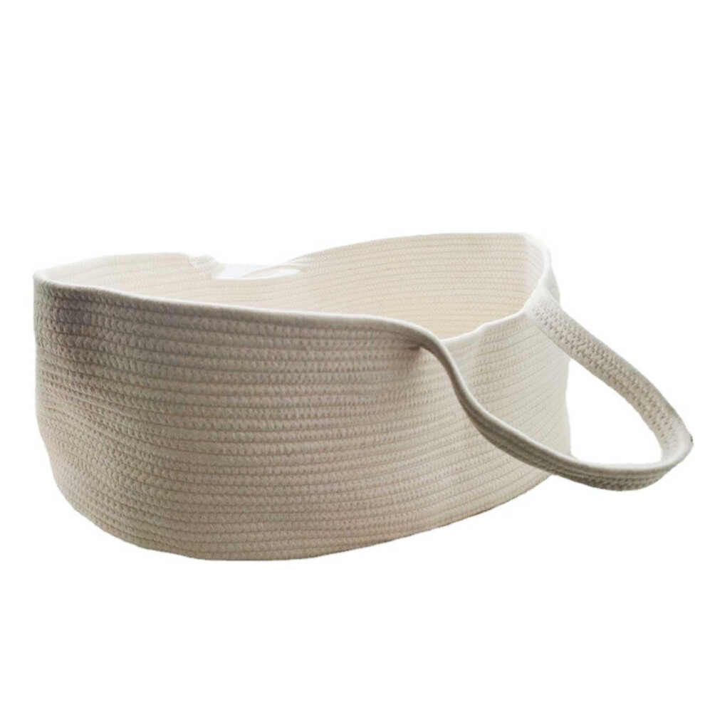 Baby Basket Diaper Caddy Organizer, With Handles, Cotton Basket For Diapers And Changing Table Beige