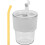 Wasserglas Trinkflasche Saftglas Mit Deckel 1