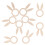 20 Serviettenhalter Hase Holzfarben 4