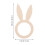 20 Serviettenhalter Hase Holzfarben 8